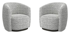 Tatum - Nightshade Swivel Accent Chair