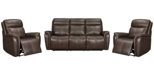 Cascade - Auburn Power Reclining Sofa and 2 Recliners