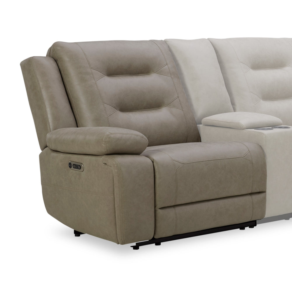 Caldwell - Tahoe Fog Power Left Arm Facing Recliner
