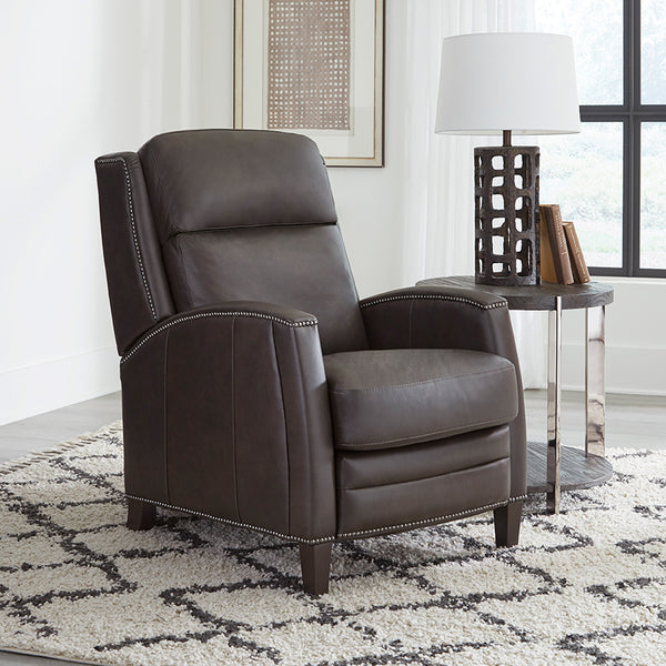 Vermont - Slate Noire Manual Pushback Recliner