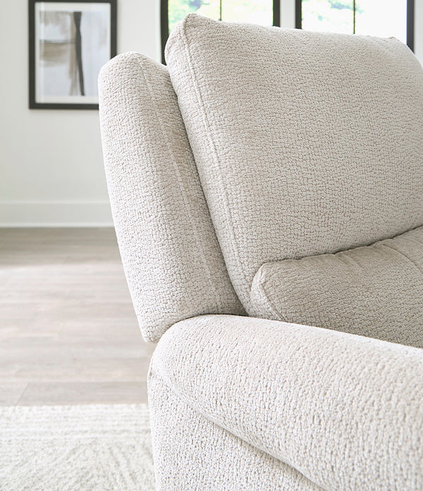 Gentry - Ecru Mist Manual Swivel Glider Recliner