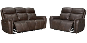 Cascade - Auburn Power Reclining Sofa and Loveseat