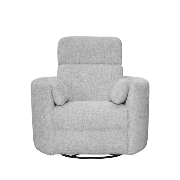 Radius - Angora Linen Manual Swivel Recliner