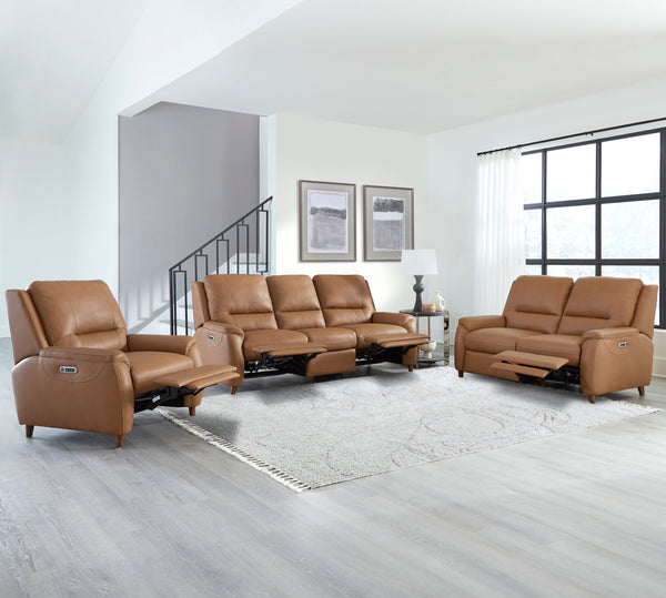 Austin - Caramel Cream Power Sofa P2