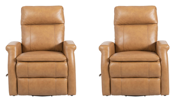 Bristol - Russet Swivel Glider Recliner Two Pack