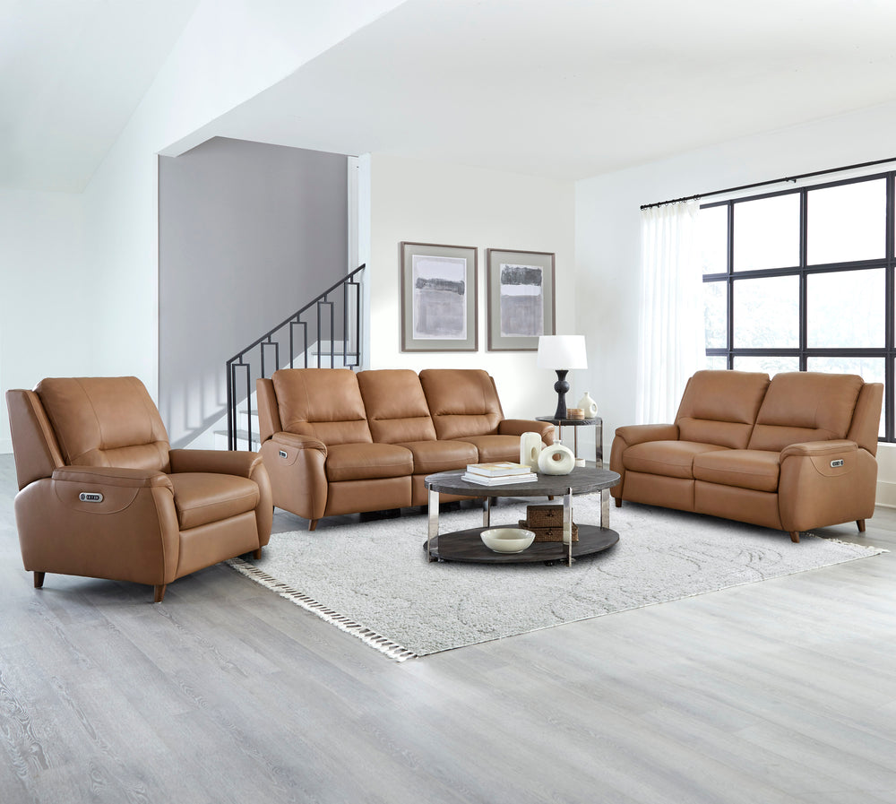 Austin - Caramel Cream Power Sofa P2