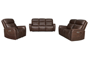 Cascade - Auburn Power Reclining Sofa Loveseat and Recliner