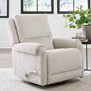 Gentry - Ecru Mist Manual Swivel Glider Recliner