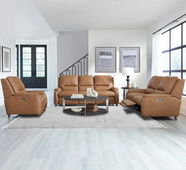 Austin - Caramel Cream Power Recliner P2