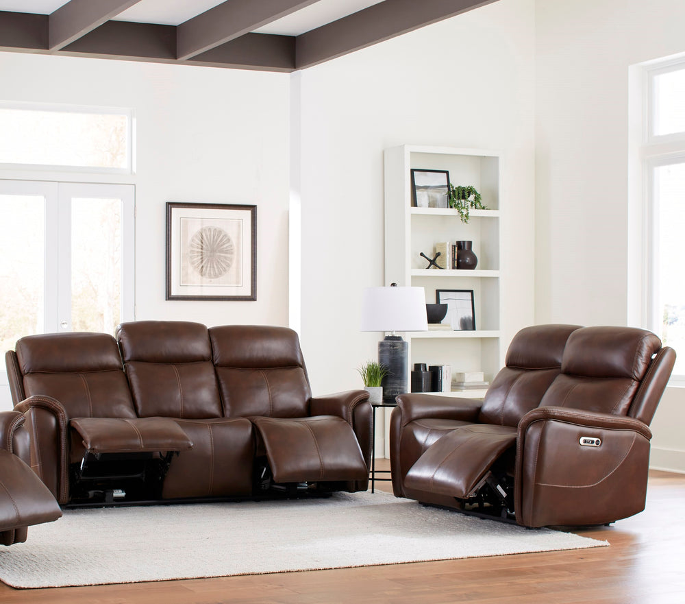 Cascade - Auburn Power Reclining Sofa and Loveseat