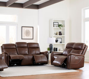 Cascade - Auburn Power Reclining Sofa and Loveseat