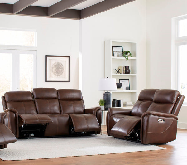 Cascade - Auburn Power Reclining Sofa and Loveseat