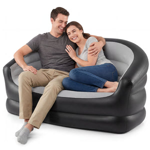 Soft flocked top offers cozy  skin-friendly lounging experience<br>Wrap-around backrest and armrests support all-day comfort<br>3-5 min quick inflation via a convenient 2-in-1 valve<br>Folds compact for easy storage or transport<br>6.5 lbs light weight fo