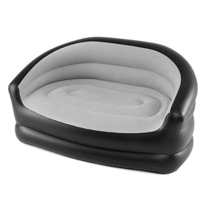 Soft flocked top offers cozy  skin-friendly lounging experience<br>Wrap-around backrest and armrests support all-day comfort<br>3-5 min quick inflation via a convenient 2-in-1 valve<br>Folds compact for easy storage or transport<br>6.5 lbs light weight fo