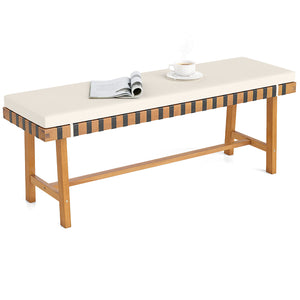 Please avoid leaving it outdoors in the rain to extend its lifespan<br>Crafted of natural acacia wood  reliable  warp-resistant  built to last<br>The wood surface through delicate craftsmanship is smooth and splinter-free<br>The H-shaped reinforced crossb