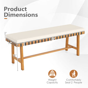 Please avoid leaving it outdoors in the rain to extend its lifespan<br>Crafted of natural acacia wood  reliable  warp-resistant  built to last<br>The wood surface through delicate craftsmanship is smooth and splinter-free<br>The H-shaped reinforced crossb
