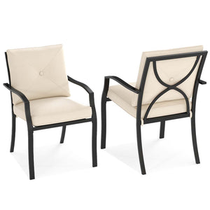 Includes large seat cushions and comfy back pillows for outdoor relaxation<br>Crafted from premium olefin cushions  fade-resistant  wear-resistant  reliable<br>High backs  curved armrests  and wide seats offer ergonomic support and comfort<br>The seat and