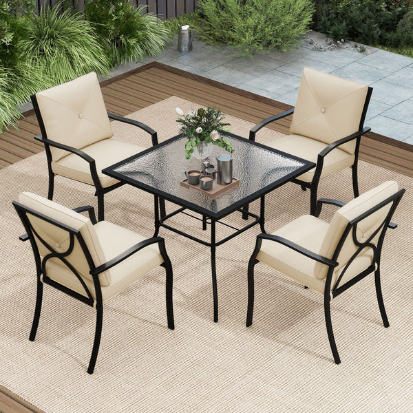 Includes large seat cushions and comfy back pillows for outdoor relaxation<br>Crafted from premium olefin cushions  fade-resistant  wear-resistant  reliable<br>High backs  curved armrests  and wide seats offer ergonomic support and comfort<br>The seat and