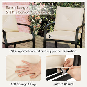 Includes large seat cushions and comfy back pillows for outdoor relaxation<br>Crafted from premium olefin cushions  fade-resistant  wear-resistant  reliable<br>High backs  curved armrests  and wide seats offer ergonomic support and comfort<br>The seat and