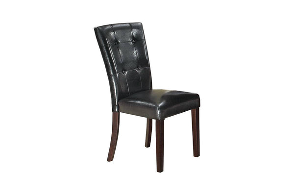DINING CHAIR/BLACK PU