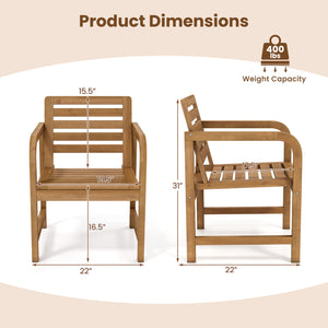 Natural teak elegance brings a warm tone to your outdoor space<br>The smooth touch accounts for an undeniably premium tactile feeling<br>These reinforced crossbars provide uncompromising structural strength<br>Remain reliable and enduring with its fixed-f