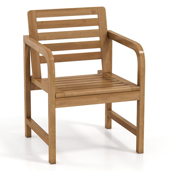 Natural teak elegance brings a warm tone to your outdoor space<br>The smooth touch accounts for an undeniably premium tactile feeling<br>These reinforced crossbars provide uncompromising structural strength<br>Remain reliable and enduring with its fixed-f