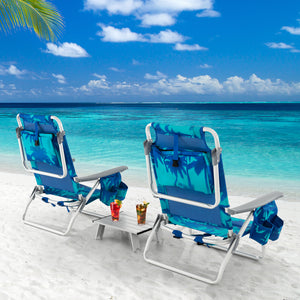 5-position adjustable backrest for reading  sunbathing and napping<br>Ergonomic padded head pillow and widened armrests for neck support<br>Stable triangular structure with reinforced metal crossbars for safety<br>Premium waterproof and tear-resistant PVC
