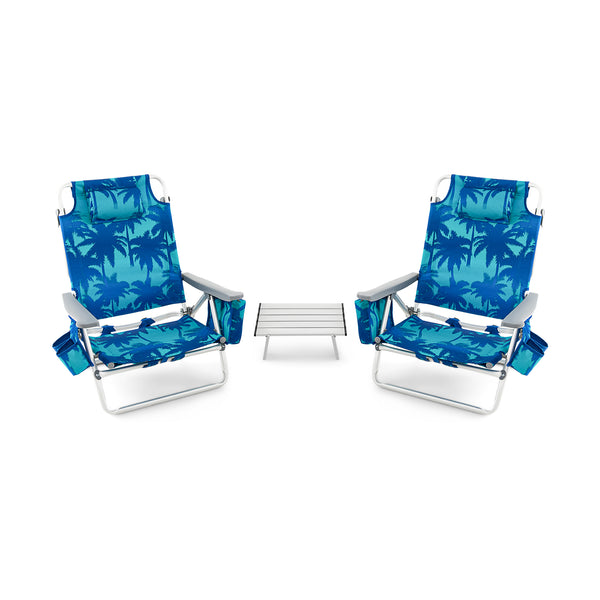 5-position adjustable backrest for reading  sunbathing and napping<br>Ergonomic padded head pillow and widened armrests for neck support<br>Stable triangular structure with reinforced metal crossbars for safety<br>Premium waterproof and tear-resistant PVC