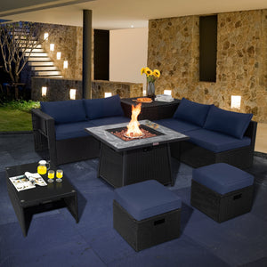 Deliver in 5 boxes  may arrive on the different days(White/Turquoise/Black)<br>Deliver in 4 boxes  may arrive on the different days(Gray/Red/Navy) <br>2 bags of screws are packed in the different boxes (1 bag of screws in the fire pit table box and anothe