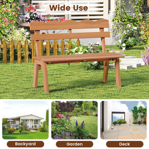 Combine natural beauty with sturdy comfort with solid acacia wood<br>Splinter-free surface for a smooth and safe touch<br>Comfortable space for 2 with ergonomic backrest and slatted  contoured seat<br>Ensure reliable support for daily use with sturdy cons