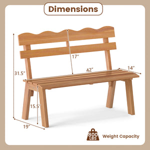 Combine natural beauty with sturdy comfort with solid acacia wood<br>Splinter-free surface for a smooth and safe touch<br>Comfortable space for 2 with ergonomic backrest and slatted  contoured seat<br>Ensure reliable support for daily use with sturdy cons