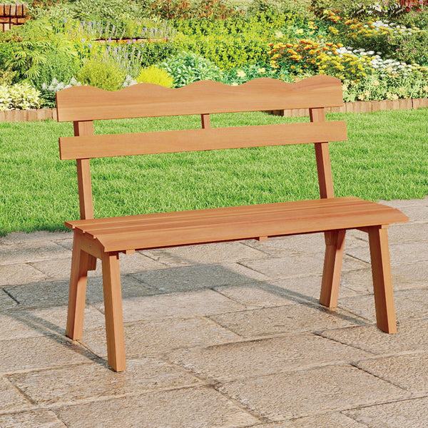 Combine natural beauty with sturdy comfort with solid acacia wood<br>Splinter-free surface for a smooth and safe touch<br>Comfortable space for 2 with ergonomic backrest and slatted  contoured seat<br>Ensure reliable support for daily use with sturdy cons