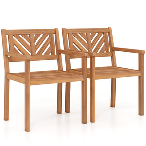 Premium acacia wood for a natural and long-lasting outdoor appearance<br>Reinforced wood frame provides dependable performance for extended use<br>Wide seat for promoting airflow and maintaining comfortable seating<br>Inclined backrest provides ergonomic 