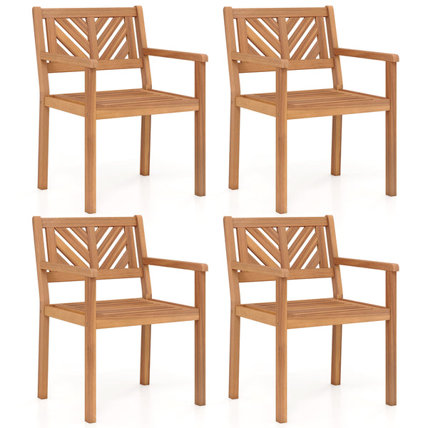 Premium acacia wood for a natural and long-lasting outdoor appearance<br>Reinforced wood frame provides dependable performance for extended use<br>Wide seat for promoting airflow and maintaining comfortable seating<br>Inclined backrest provides ergonomic 