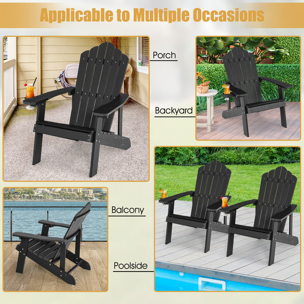 All weather and solid HIPS can last for a long time in outdoors<br>Wide seat provides comfortable sitting experience <br>Equipped with ergonomic armrests to relax your arms<br>High slanted backrest fits the curve of the human back<br>304 stainless steel s