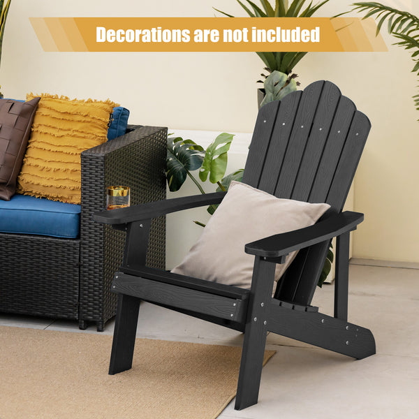 All weather and solid HIPS can last for a long time in outdoors<br>Wide seat provides comfortable sitting experience <br>Equipped with ergonomic armrests to relax your arms<br>High slanted backrest fits the curve of the human back<br>304 stainless steel s