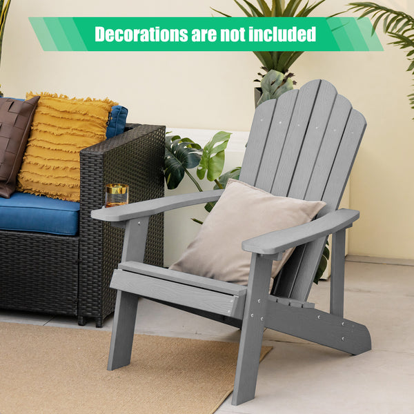 All weather and solid HIPS can last for a long time in outdoors<br>Wide seat provides comfortable sitting experience <br>Equipped with ergonomic armrests to relax your arms<br>High slanted backrest fits the curve of the human back<br>304 stainless steel s