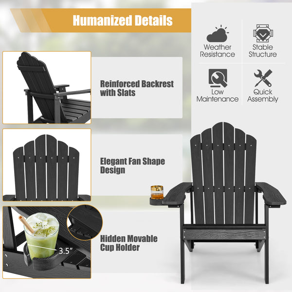 All weather and solid HIPS can last for a long time in outdoors<br>Wide seat provides comfortable sitting experience <br>Equipped with ergonomic armrests to relax your arms<br>High slanted backrest fits the curve of the human back<br>304 stainless steel s