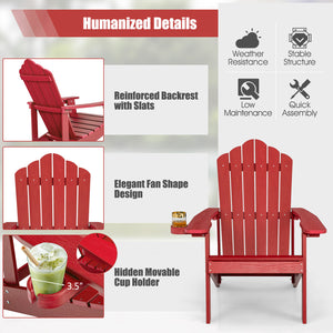All weather and solid HIPS can last for a long time in outdoors<br>Wide seat provides comfortable sitting experience <br>Equipped with ergonomic armrests to relax your arms<br>High slanted backrest fits the curve of the human back<br>304 stainless steel s
