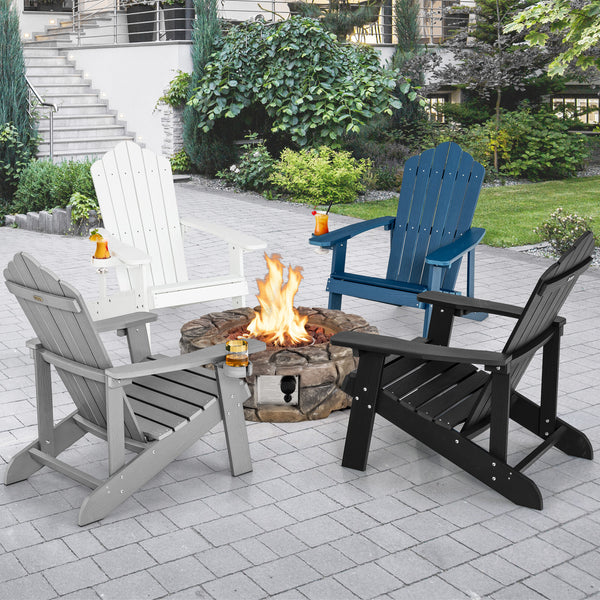 All weather and solid HIPS can last for a long time in outdoors<br>Wide seat provides comfortable sitting experience <br>Equipped with ergonomic armrests to relax your arms<br>High slanted backrest fits the curve of the human back<br>304 stainless steel s