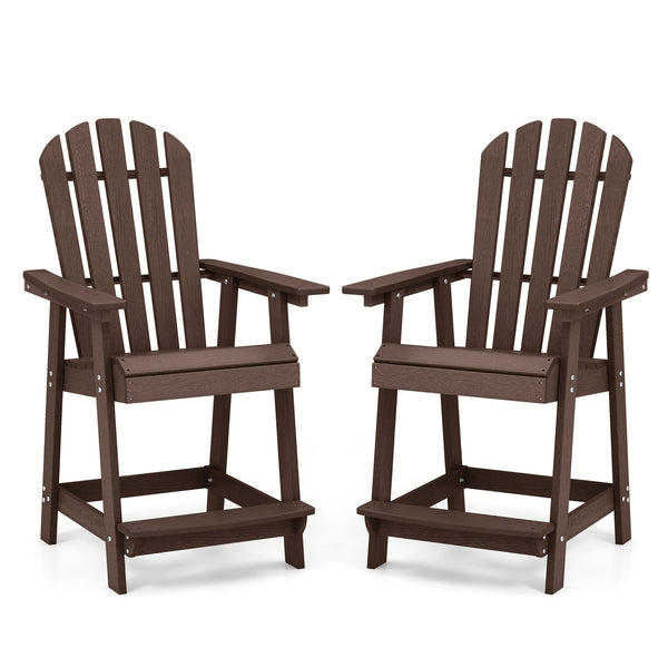 HDPE material for excellent abrasion and crack resistance<br>Elegant faux wood grain design provides natural charm<br>Wide seat and reclining backrest provides superior sitting experience <br>Armrests and footrests allows for full relaxation of elbows and
