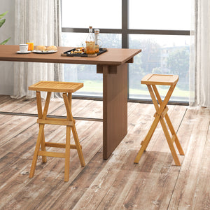 Crafted from teak wood that is high-strength  splinter-free and long-lasting<br>Stable x-shaped frame enhances the overall capacity<br>Ergonomic saddle seat is crafted for maximum comfort<br>Built-in footrest allows for a relaxed seating posture<br>Foldin