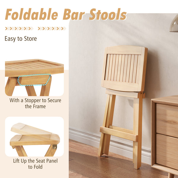 Crafted from teak wood that is high-strength  splinter-free and long-lasting<br>Stable x-shaped frame enhances the overall capacity<br>Ergonomic saddle seat is crafted for maximum comfort<br>Built-in footrest allows for a relaxed seating posture<br>Foldin