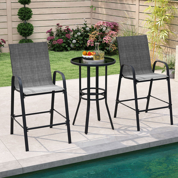 Selected fabric is breathable  sun-protective  tear-proof  and anti-fading<br>Designed with an inclined backrest that offers optimal back support<br>Curved armrests ensure perfect relaxation for arms<br>Boasts an enlarged seat  which features a wider surf