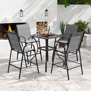 Selected fabric is breathable  sun-protective  tear-proof  and anti-fading<br>Designed with an inclined backrest that offers optimal back support<br>Curved armrests ensure perfect relaxation for arms<br>Boasts an enlarged seat  which features a wider surf