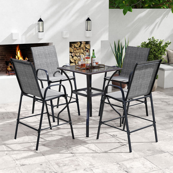 Selected fabric is breathable  sun-protective  tear-proof  and anti-fading<br>Designed with an inclined backrest that offers optimal back support<br>Curved armrests ensure perfect relaxation for arms<br>Boasts an enlarged seat  which features a wider surf