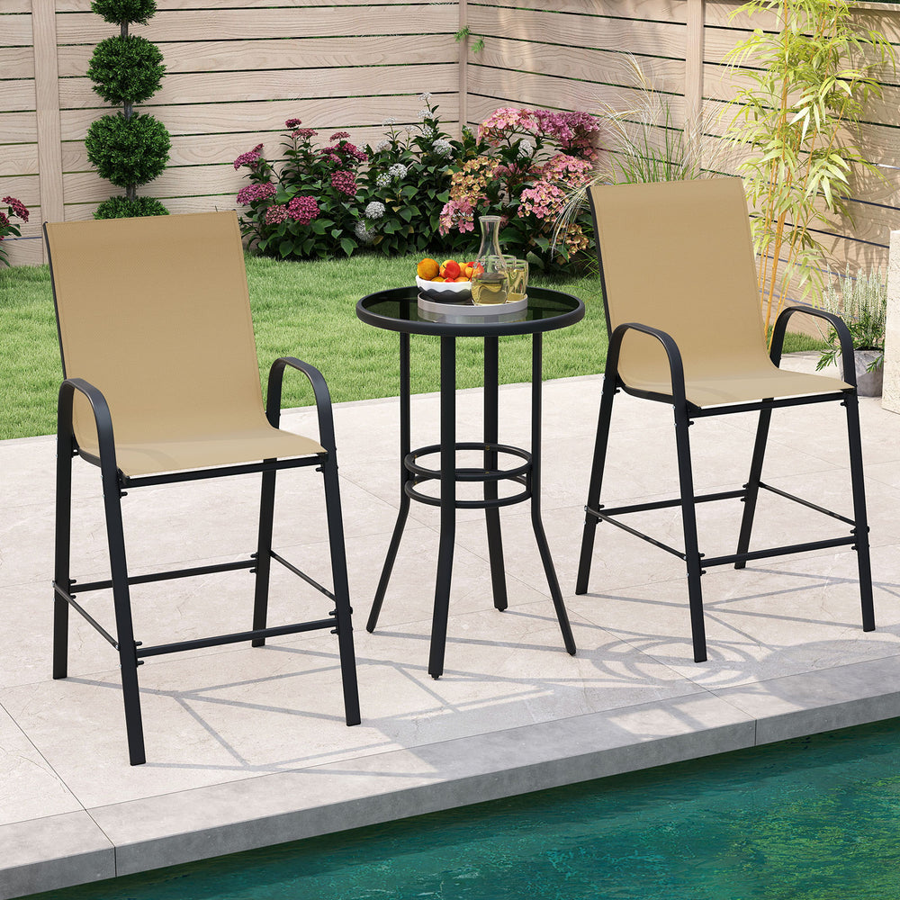 Selected fabric is breathable  sun-protective  tear-proof  and anti-fading<br>Designed with an inclined backrest that offers optimal back support<br>Curved armrests ensure perfect relaxation for arms<br>Boasts an enlarged seat  which features a wider surf
