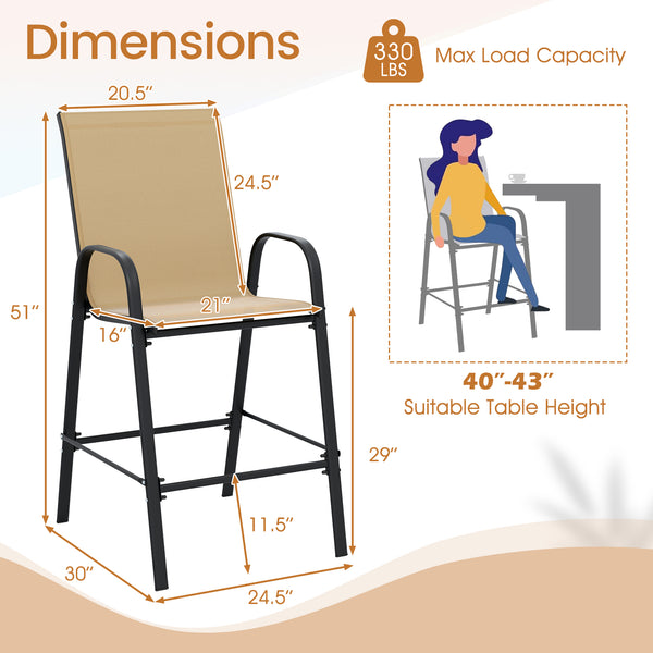 Selected fabric is breathable  sun-protective  tear-proof  and anti-fading<br>Designed with an inclined backrest that offers optimal back support<br>Curved armrests ensure perfect relaxation for arms<br>Boasts an enlarged seat  which features a wider surf