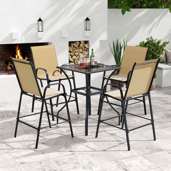 Selected fabric is breathable  sun-protective  tear-proof  and anti-fading<br>Designed with an inclined backrest that offers optimal back support<br>Curved armrests ensure perfect relaxation for arms<br>Boasts an enlarged seat  which features a wider surf