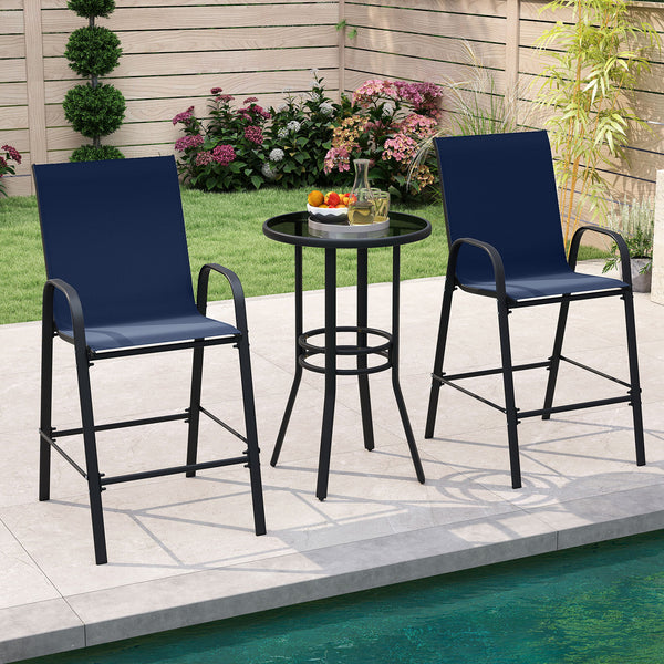 Selected fabric is breathable  sun-protective  tear-proof  and anti-fading<br>Designed with an inclined backrest that offers optimal back support<br>Curved armrests ensure perfect relaxation for arms<br>Boasts an enlarged seat  which features a wider surf
